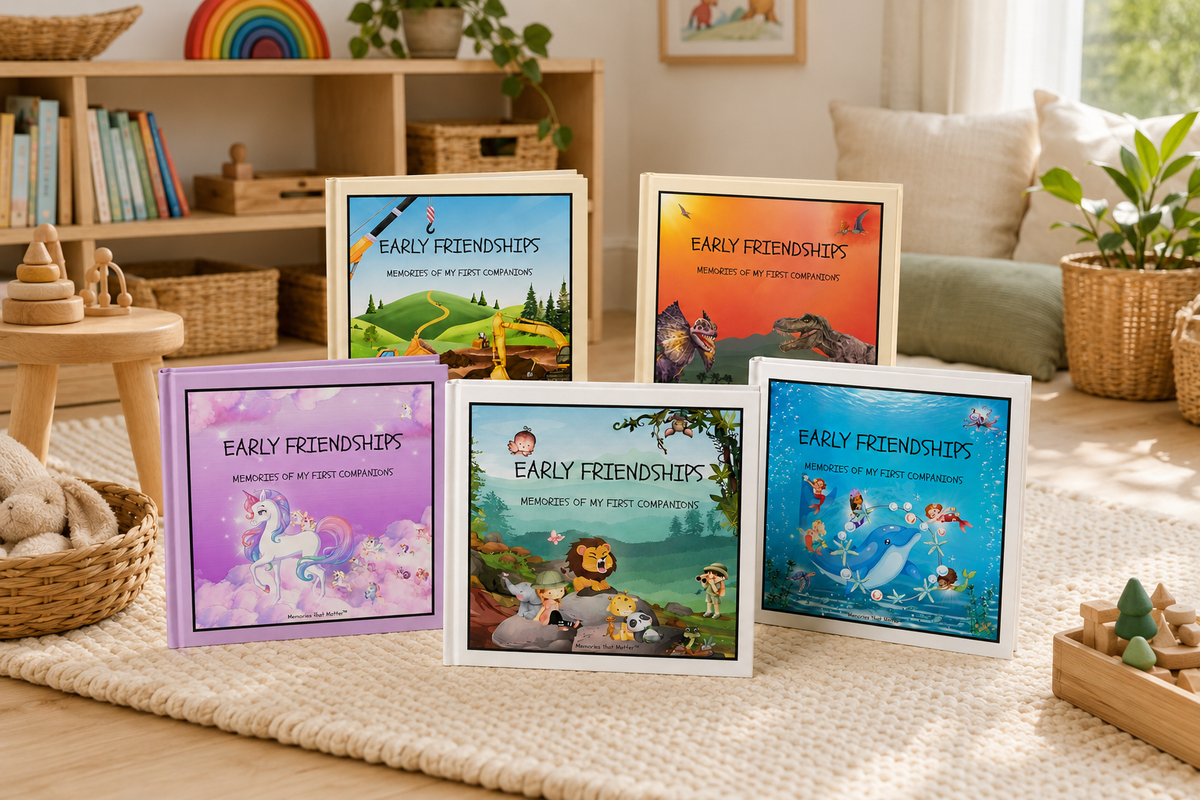 Early Friendships friendship book collection for kids ages 3–8, featuring five colourful themes.